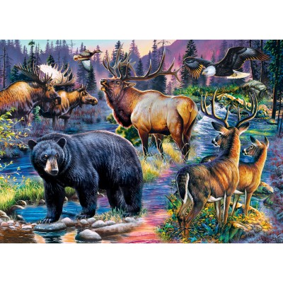Puzzle Wild Living Master-Pieces-71940 1000 pièces Puzzles - Animaux de la  forêt - /Planet'Puzzles
