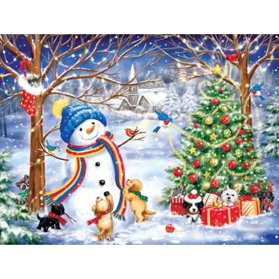 Puzzle Pièces XXL - Noël dans les Bois Sunsout-35335 300 pièces Puzzles -  Noël - /Planet'Puzzles
