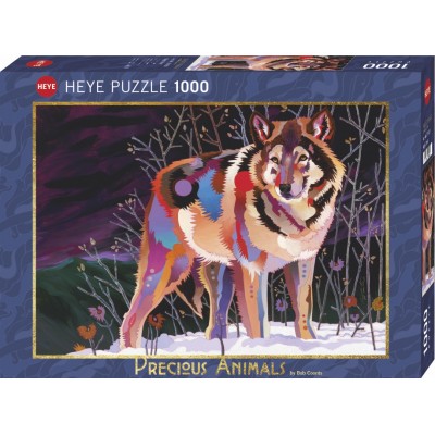 Puzzle Famille de Loup en Ete Ravensburger-15185 1000 pièces Puzzles - Loups  - /Planet'Puzzles