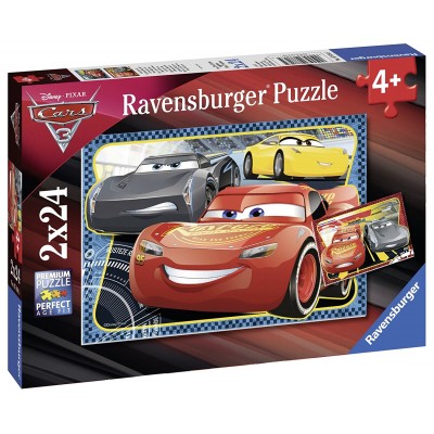 2 Puzzles - Cars 3 Ravensburger-07816 24 pièces Puzzles - Cars - Puzzle  .fr/Planet'Puzzles, puzzle ravensburger 4 ans
