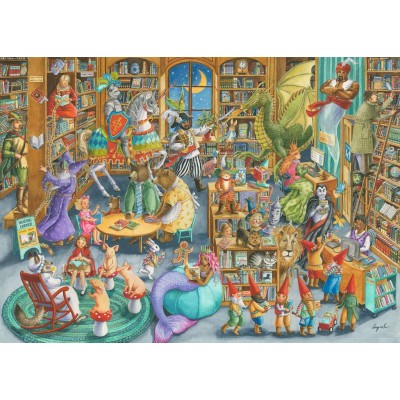 Puzzle Bibliothèque de contes de fées enchantée, 1 000 pieces