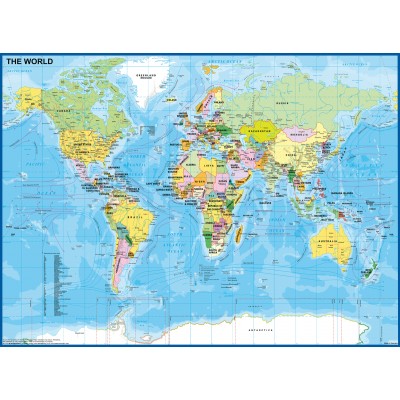 Puzzle 100 p XXL - La carte du monde, Puzzle enfant, Puzzle, Produits