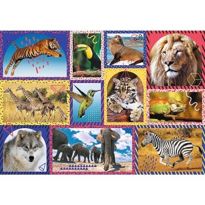 Puzzle 1000 pièces : Collection Collage : Le monde des animaux