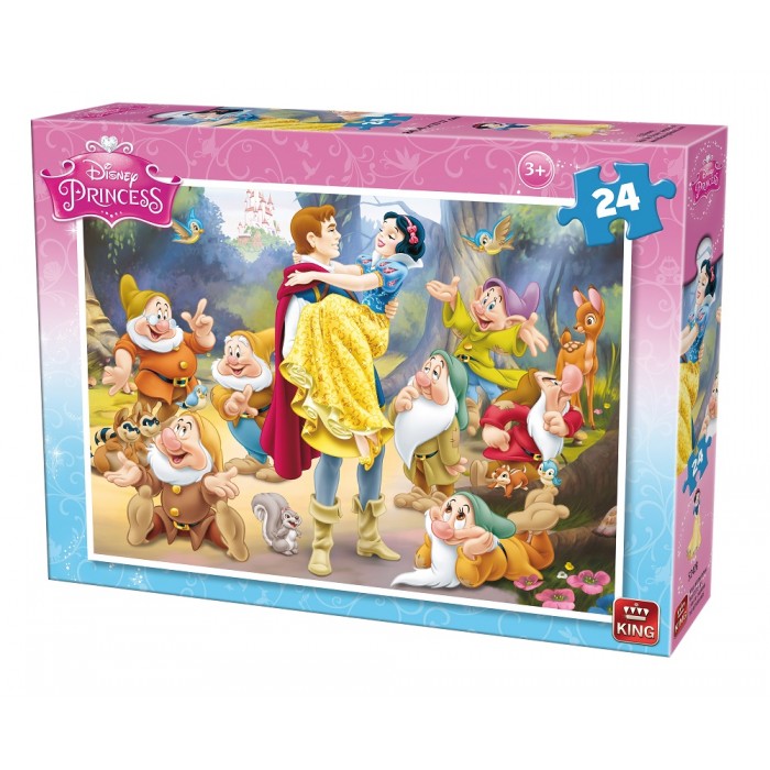 Puzzle King-Puzzle-05242-B Blanche Neige et les 7 Nains
