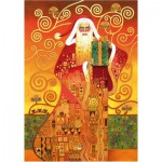   Puzzle en Bois - Carol Lawson : Le Père Noël de Klimt