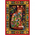   Puzzle en Bois - Lewis T. Johnson : Tapestry Cat