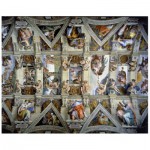   Puzzle en Bois - Michelangelo : Partial view of the ceiling fresco at the Sistine