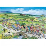   Puzzle en Bois - The Cycle Race: Tour de France