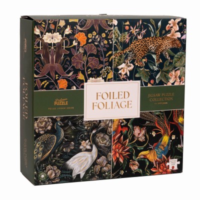 Professor-Puzzle-25260 4 Puzzles -  Feuillage à l'Écaille