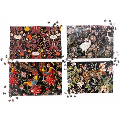 Professor-Puzzle-25260 4 Puzzles -  Feuillage à l'Écaille