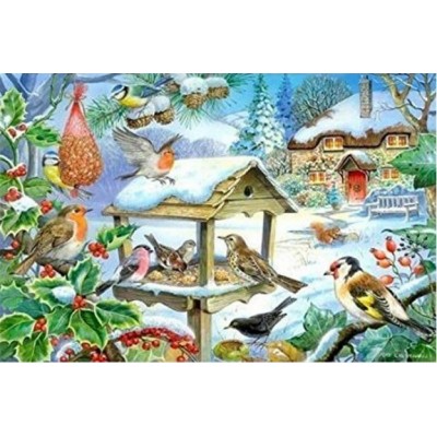 Puzzle The-House-of-Puzzles-1400 Pièces XXL - Feed The Birds