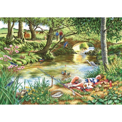 Puzzle The-House-of-Puzzles-2742 Pièces XXL - Gone Fishing