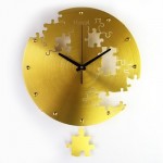   Horloge Métallique Murale - Puzzle