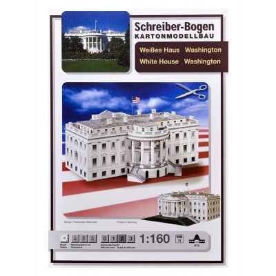 Puzzle Schreiber-Bogen-613 Maquette en carton : Maison Blanche