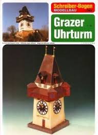 Puzzle Schreiber-Bogen-72445 Maquette en Carton : Tour de l'horloge de Graz, Autriche