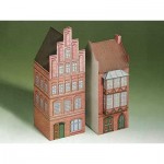   Maquette en Carton : Deux maisons de Lunebourg