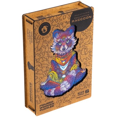 Puzzle Unidragon-50046 Raton Laveur Émanant - Taille S