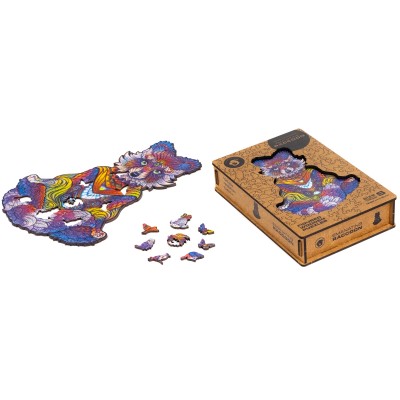 Puzzle Unidragon-50046 Raton Laveur Émanant - Taille S