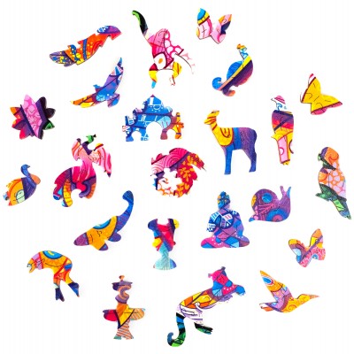 Puzzle Unidragon-50059 Fée Oiseau - Taille M