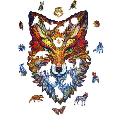 Puzzle Unidragon-50068 Renard Fougueux - Taille S