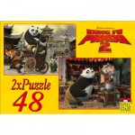   2 Puzzles - Heroes 2-in-1 Kung Fu Panda