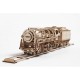 Puzzle 3D en Bois - Steam Locomotive with Tender
