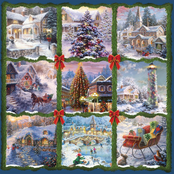 Puzzle  Alipson-Puzzle-50056 Patchwork de Noël