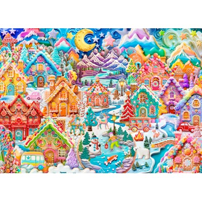 Puzzle Alipson-Puzzle-50137 Colorful Cookietown Night