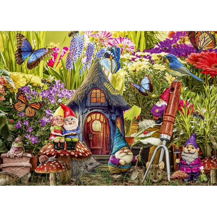 Puzzle  Alipson-Puzzle-F-50051 Le Jardin des Gnomes