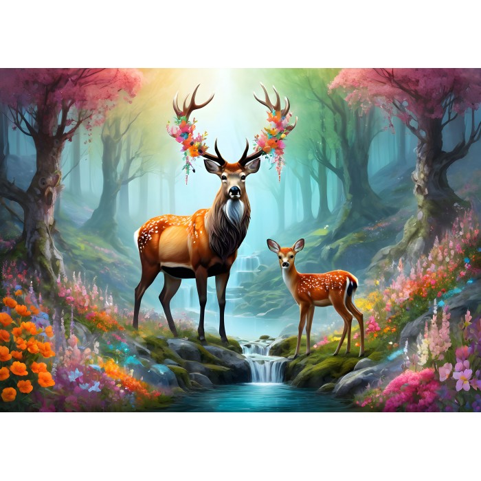 Puzzle  Alipson-Puzzle-F-50175 Cerf Majestueux