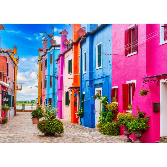 Puzzle  Alipson-Puzzle-F-50225 Ruelle Colorée de Burano