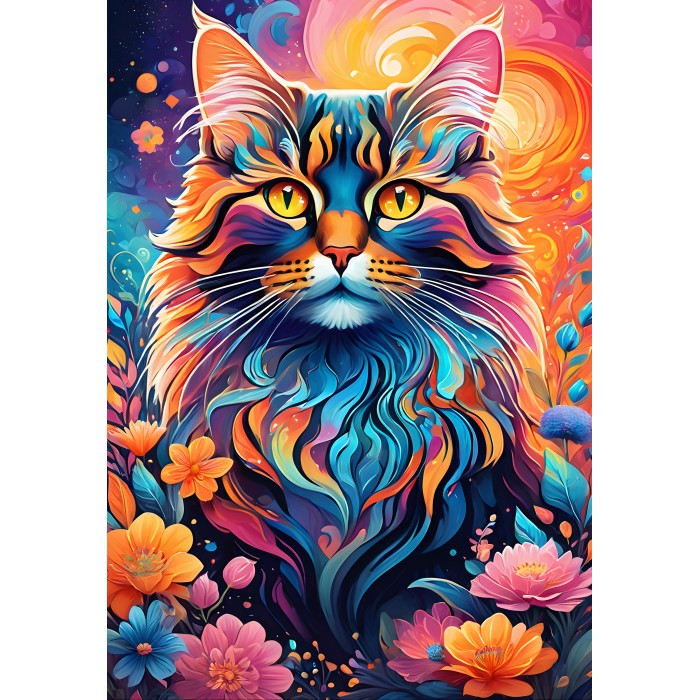 Puzzle  Alipson-Puzzle-F-50228 Chat Multicolore