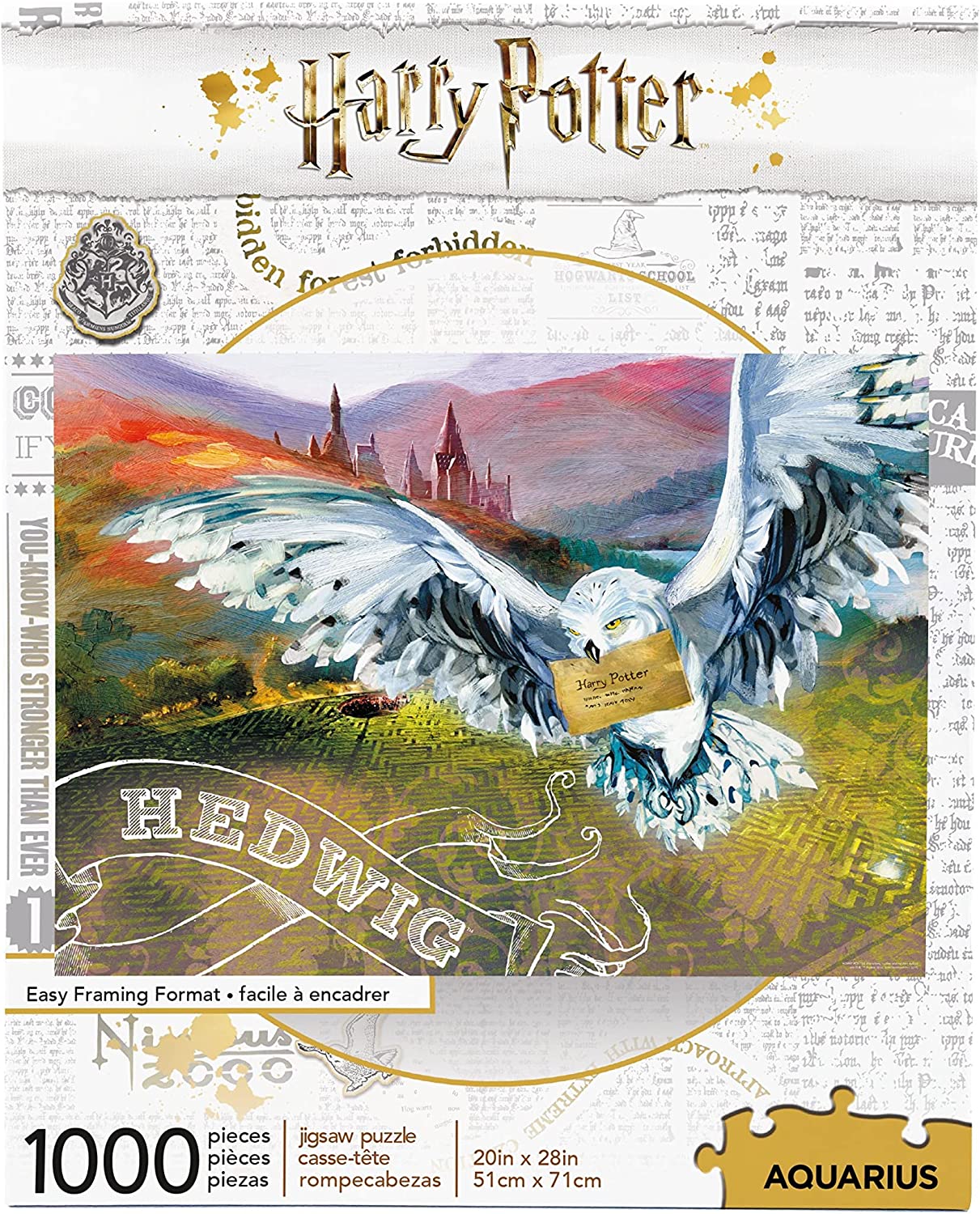 Puzzle Harry Potter - Hedwige Aquarius-Puzzle-65332 1000 pièces Puzzles -  Affiches, Cinéma, Publicité - /Planet'Puzzles