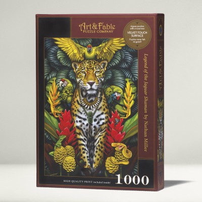 Puzzle Art-and-Fable-23446 La Légende du Jaguar Chaman