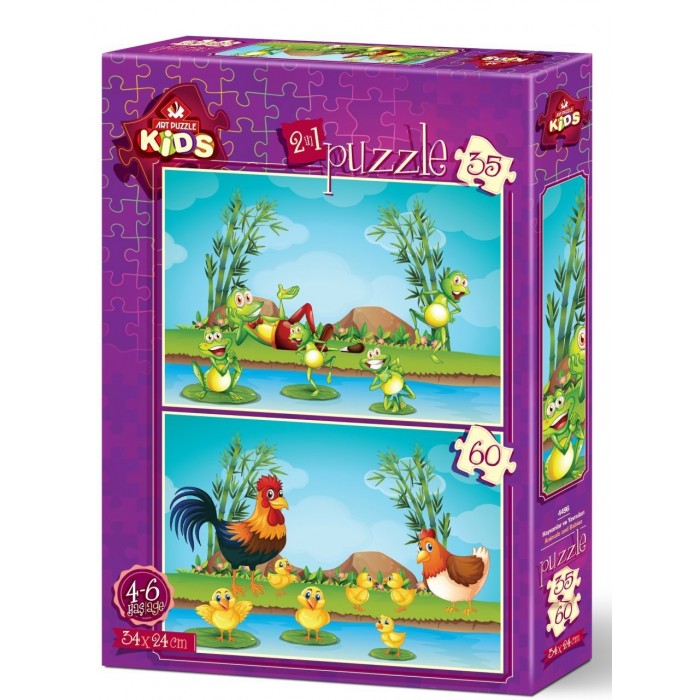   2 Puzzles - Animals and Babies