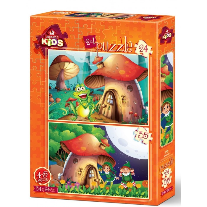   2 Puzzles - The Mushroom House