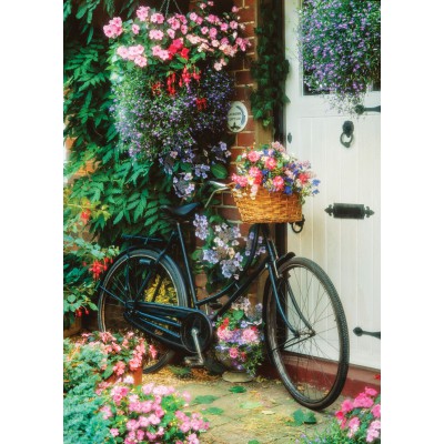 Puzzle Art-Puzzle-4166 Vélo et Fleurs