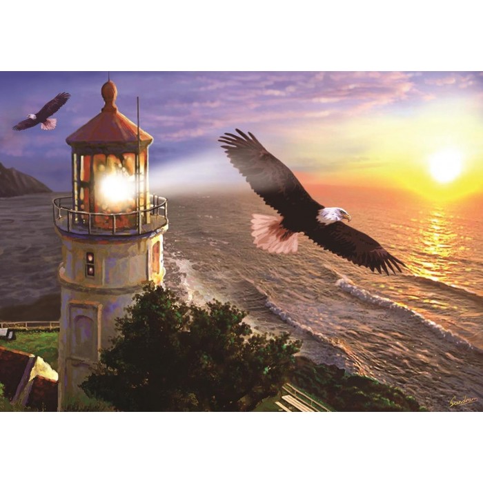 Puzzle  Art-Puzzle-4221 Vol au Lever du Soleil