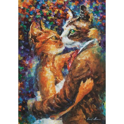 Puzzle Art-Puzzle-4226 Danse des Chats Amoureux