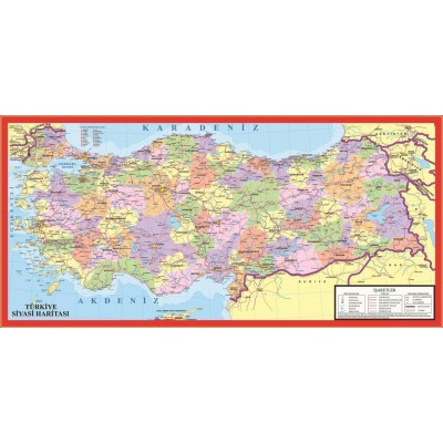 Puzzle Art-Puzzle-4346 Carte politique de la Turquie