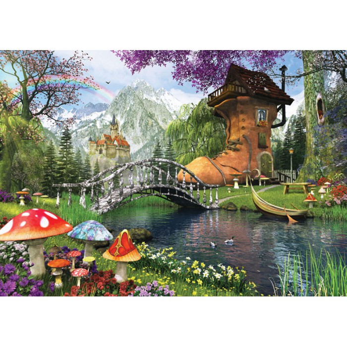 Puzzle  Art-Puzzle-4467 La Vieille Maison de Chaussures