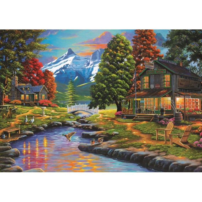 Puzzle  Art-Puzzle-4575 Deux Côtés : Une Forêt