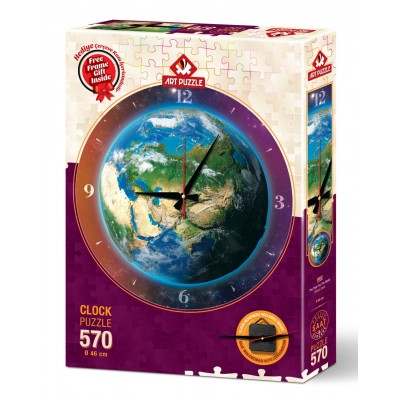 Art-Puzzle-5002 Puzzle Horloge - La Terre