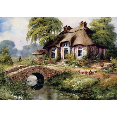 Puzzle Art-Puzzle-5080 Village Vert