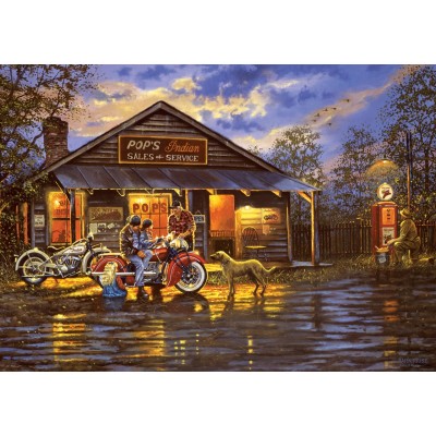 Puzzle Art-Puzzle-5190 Motorcyclist