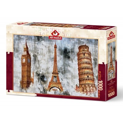 Puzzle Art-Puzzle-5199 Three Cities - Trois Tours