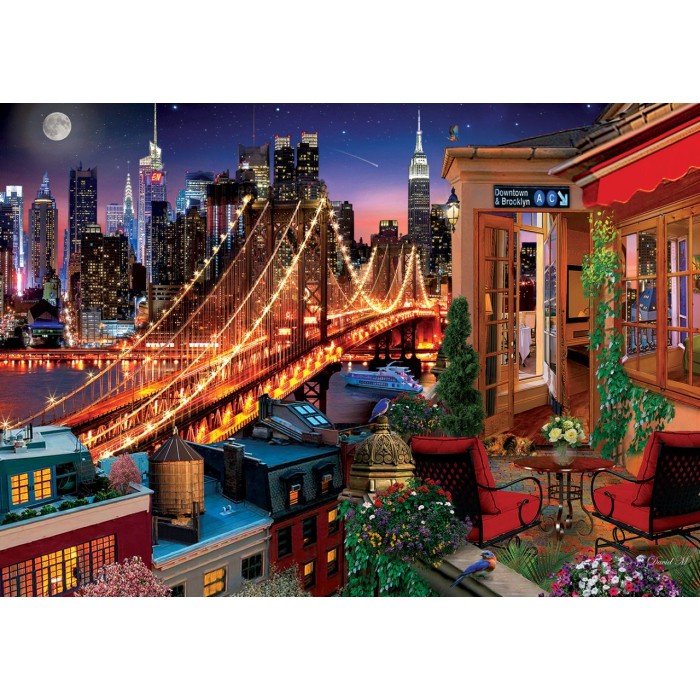 Puzzle  Art-Puzzle-5376 Terrasse Brooklyn