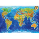 Puzzle  Art-Puzzle-5496 Carte Géopolitique Mondiale