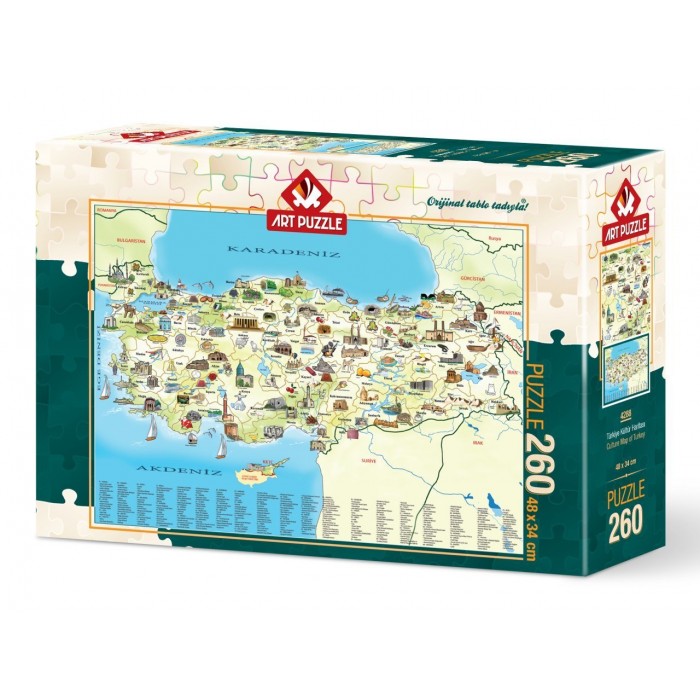 Puzzle   Carte de la Turquie