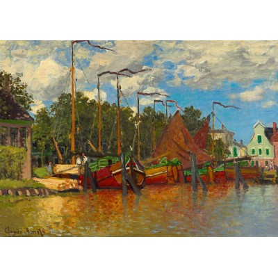 Puzzle Art-by-Bluebird-60031 Claude Monet - Boats at Zaandam, 1871